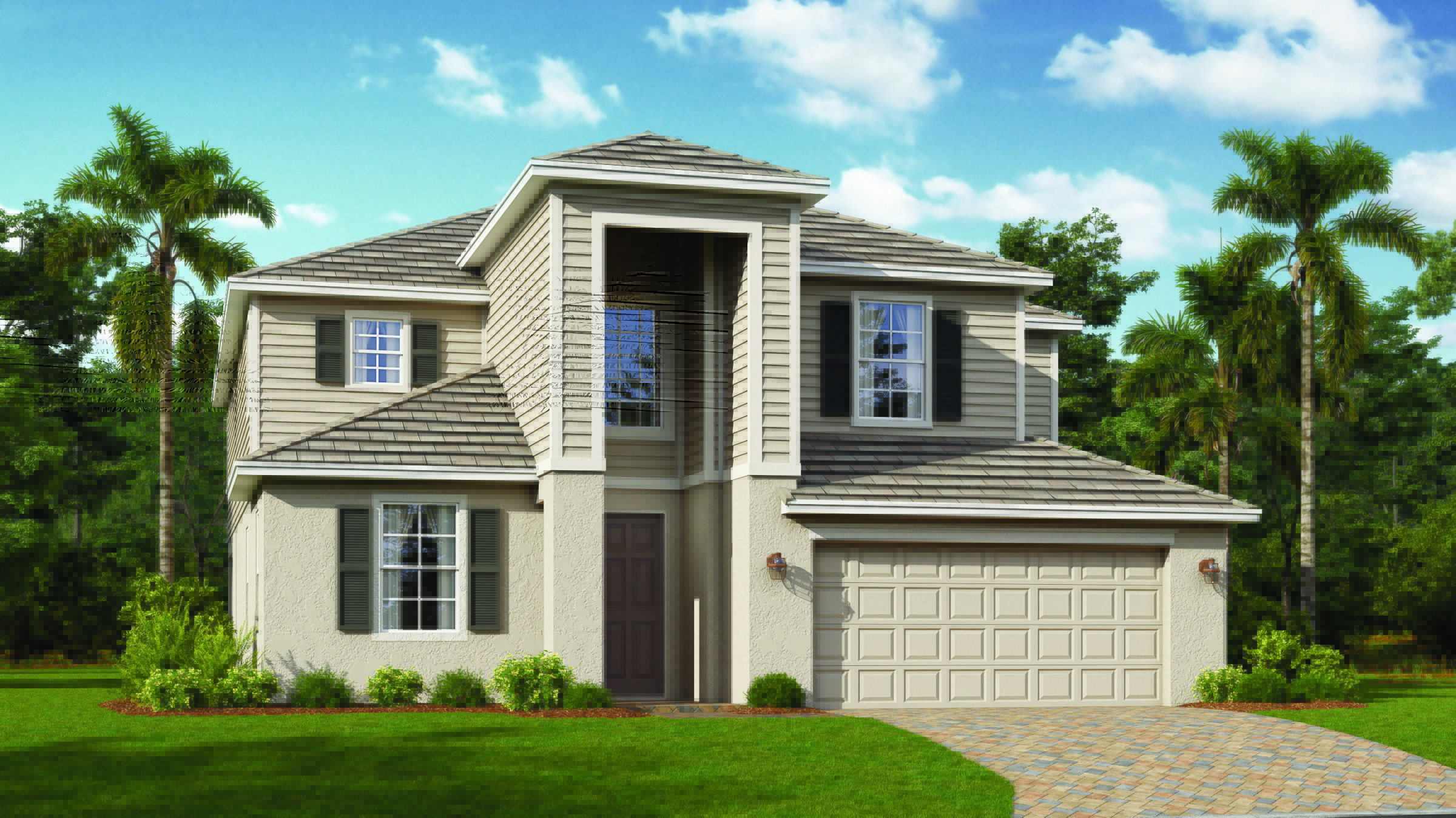 Executive Homes Orange Blossom Monte Carlo9405 ELEVATION DS CSTL