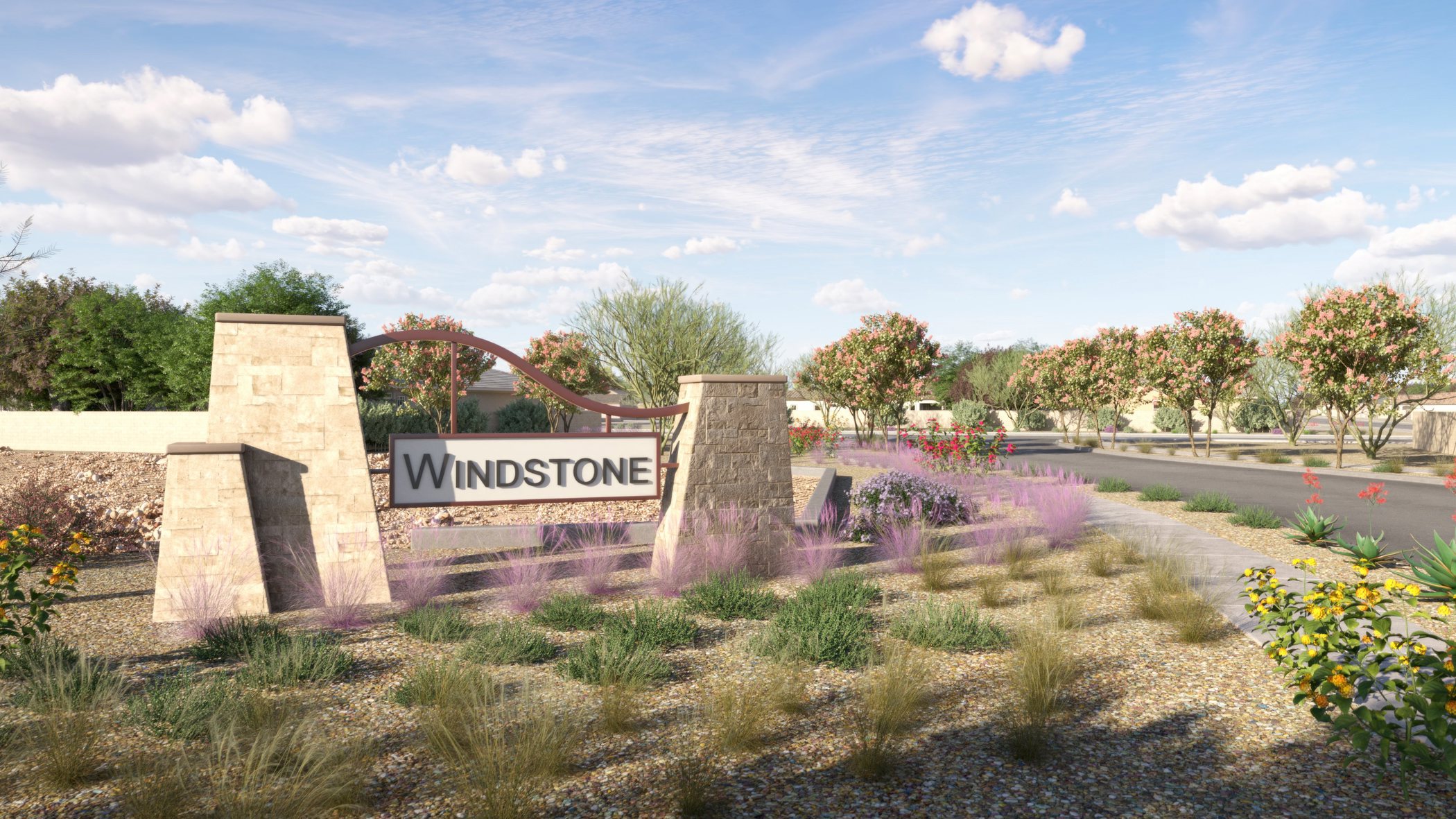 Windstone entry monument