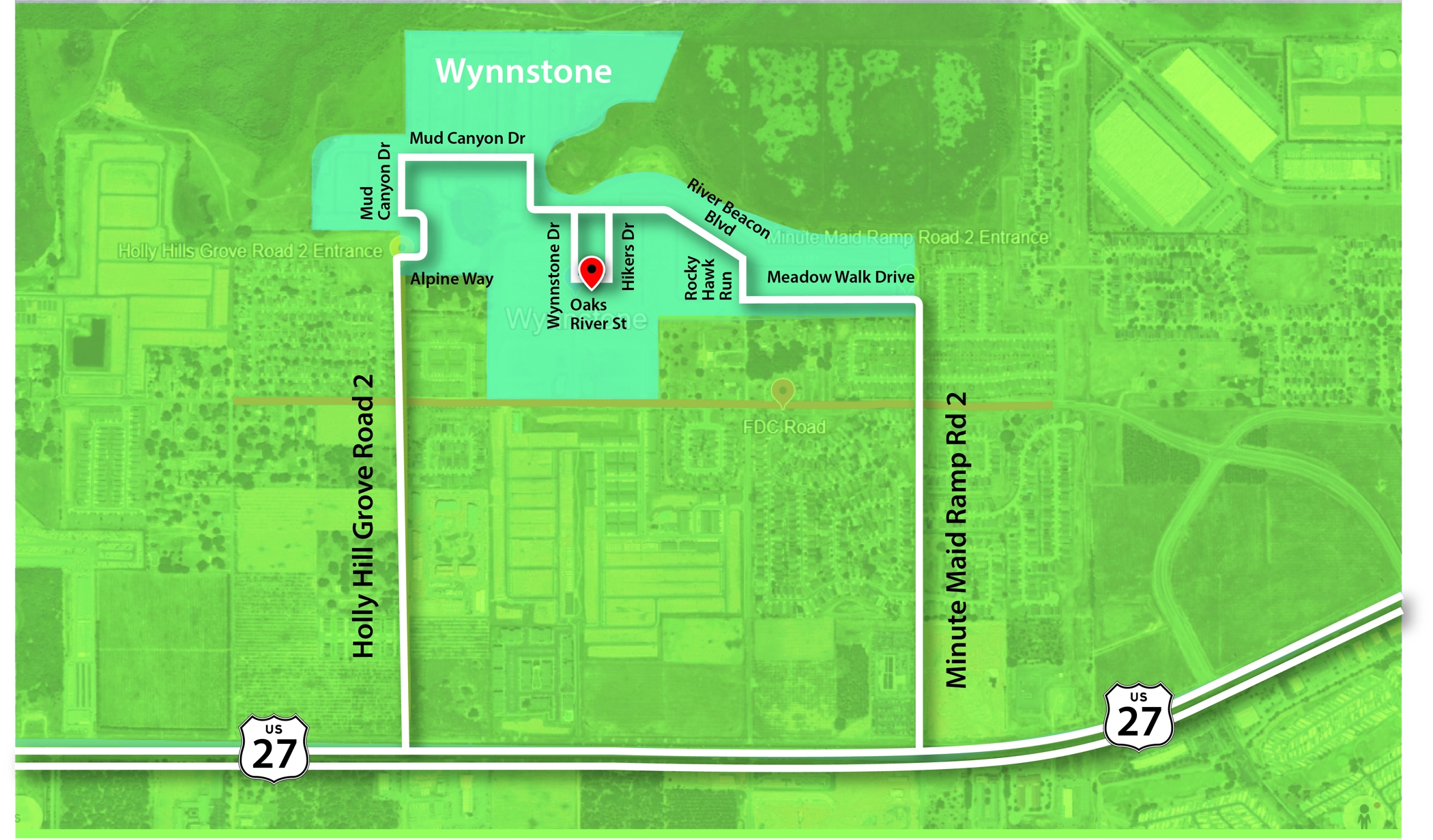 Wynnstone Manual Directions Map