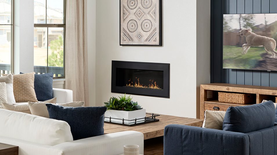 Gas fireplace in the Great Room 