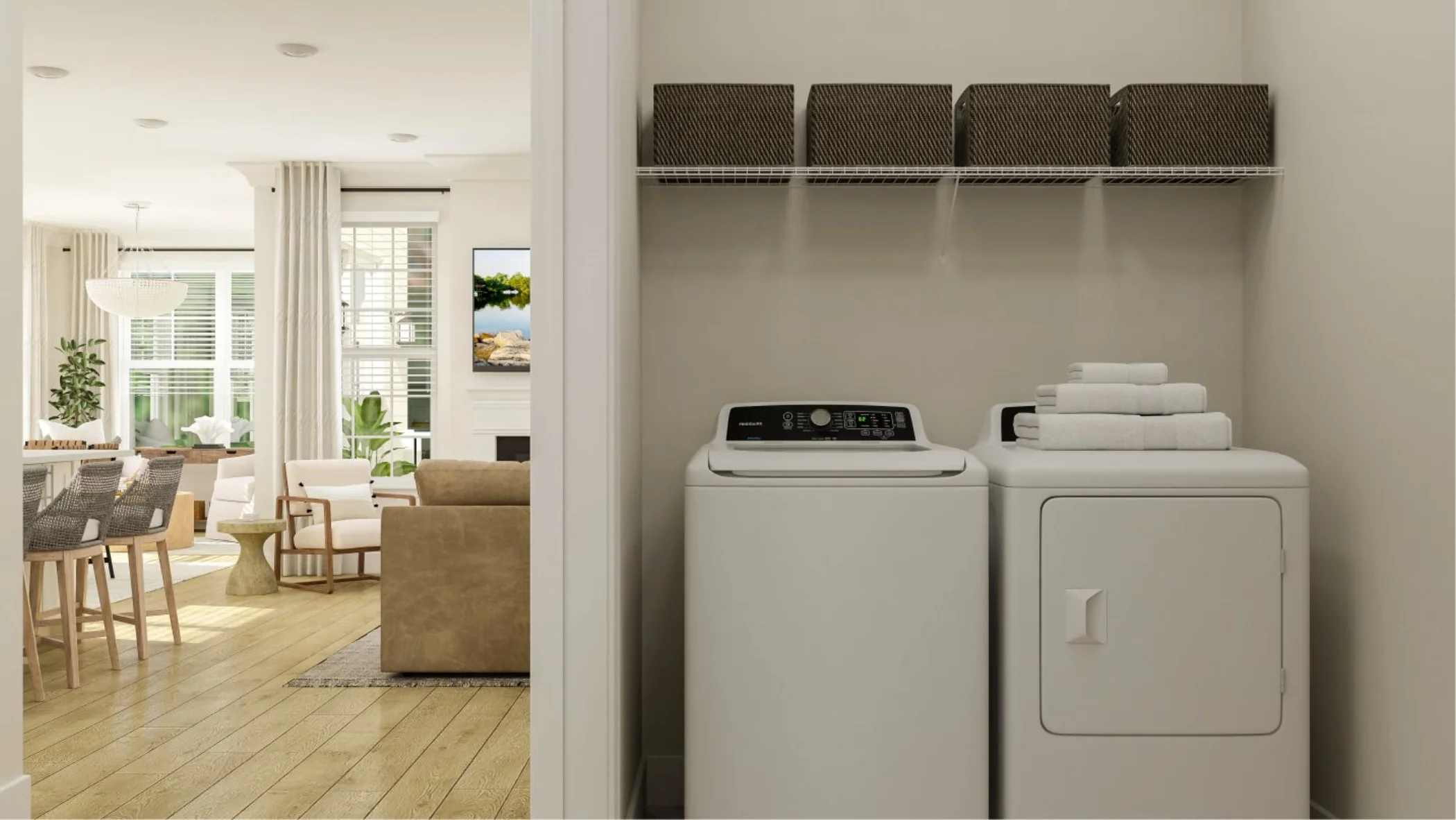 Savannah laundry and greatroom