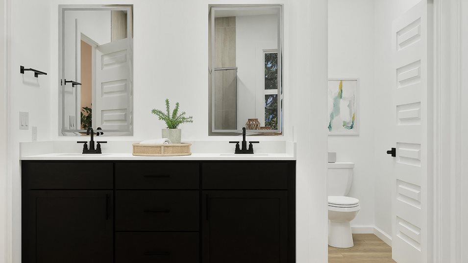 Hamilton owners suite bathroom sinks
