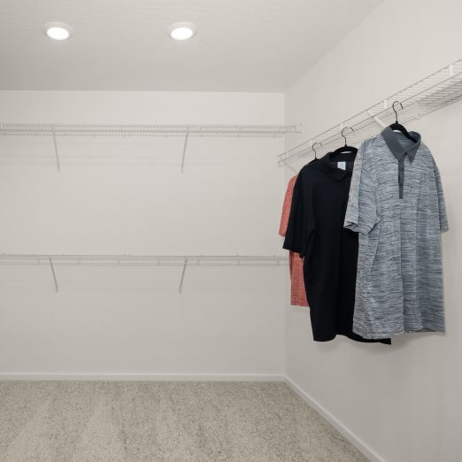 Merlot owners walk in closet