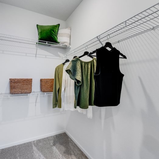 Pearl owners suite walk in closet