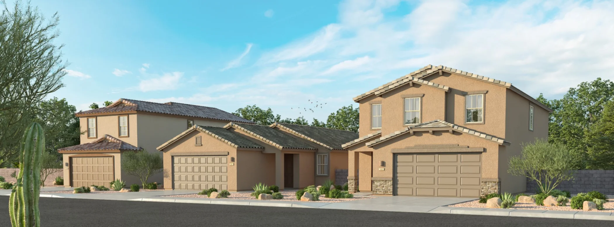 Red Rock Village streetscape rendering