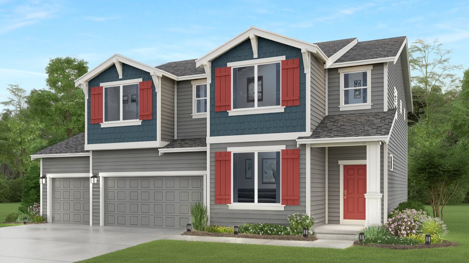 Elevation B home exterior rendering