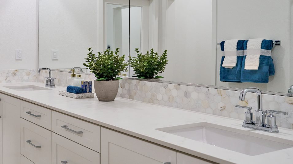 Dual Sinks in Owner's Suite Bathroom