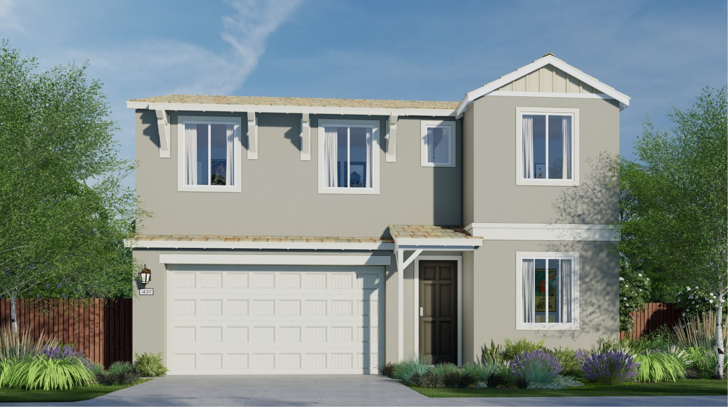 Residence 2024 Elevation E - Western Farmhouse 