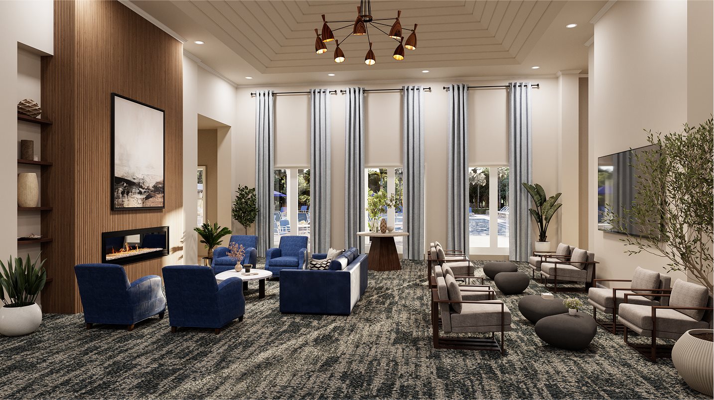 Clubhouse lounge