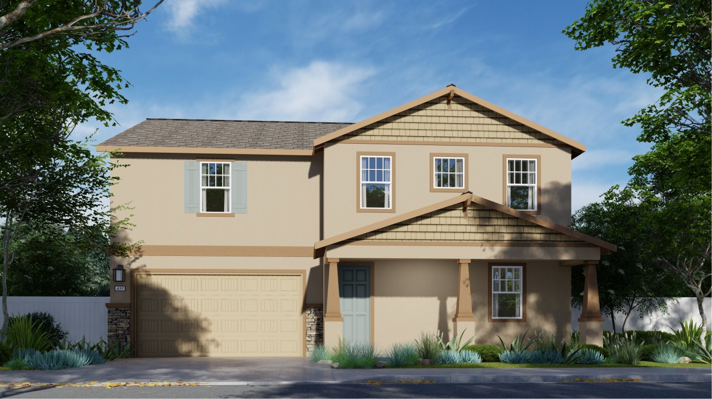 Residence 2872  Elevation A - Craftsman