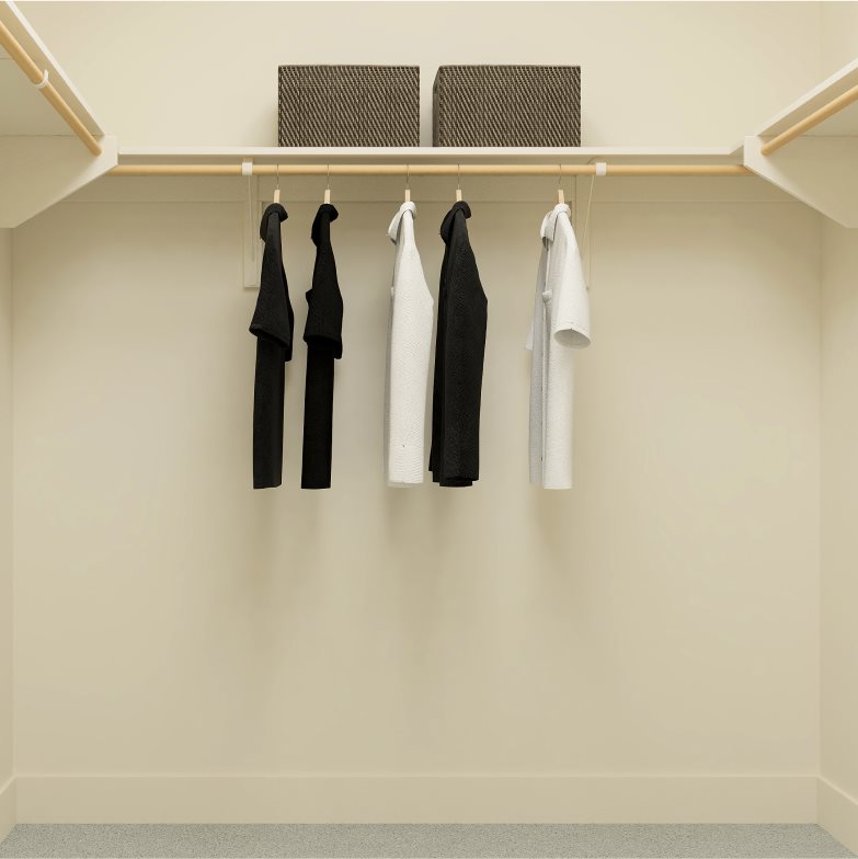 The Lucchese Owner's Suite Walk-In Closet
