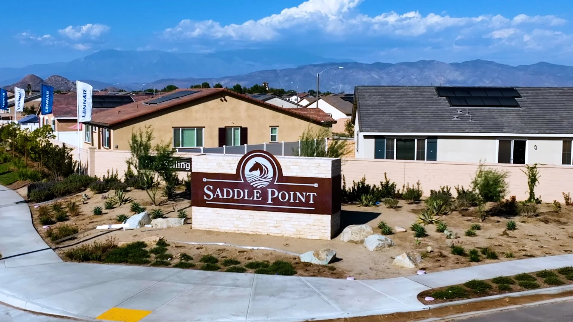 Saddle Point entry sign