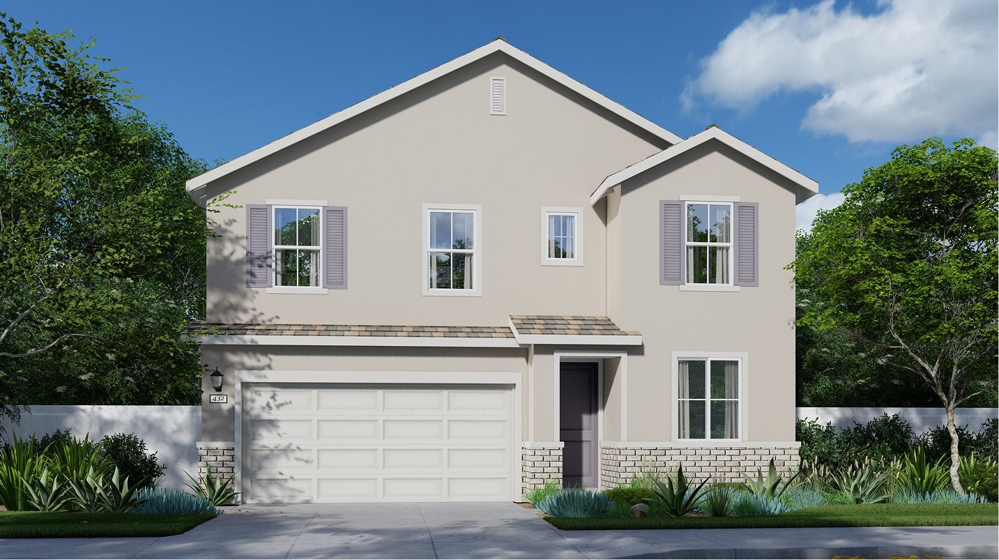 Exterior A – French Country home