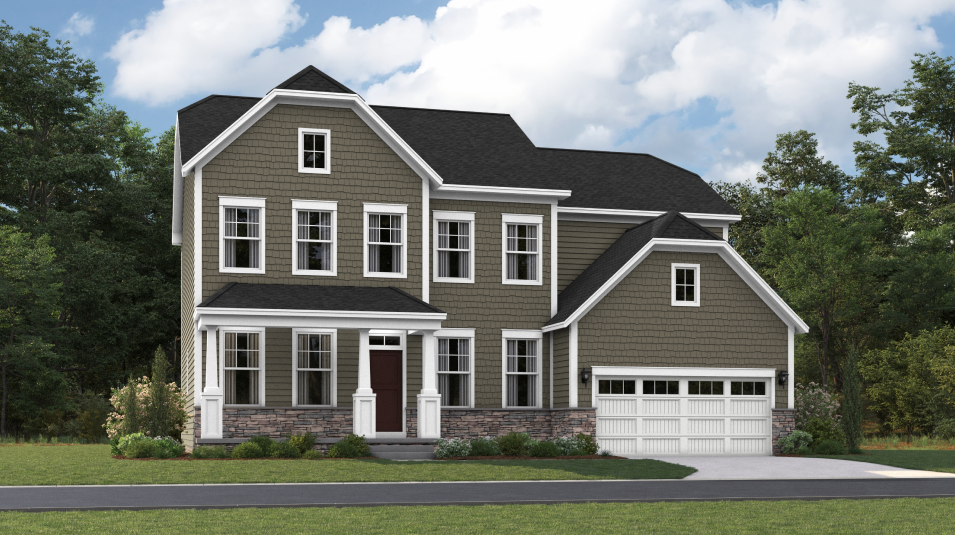 Harlow II Craftsman exterior rendering