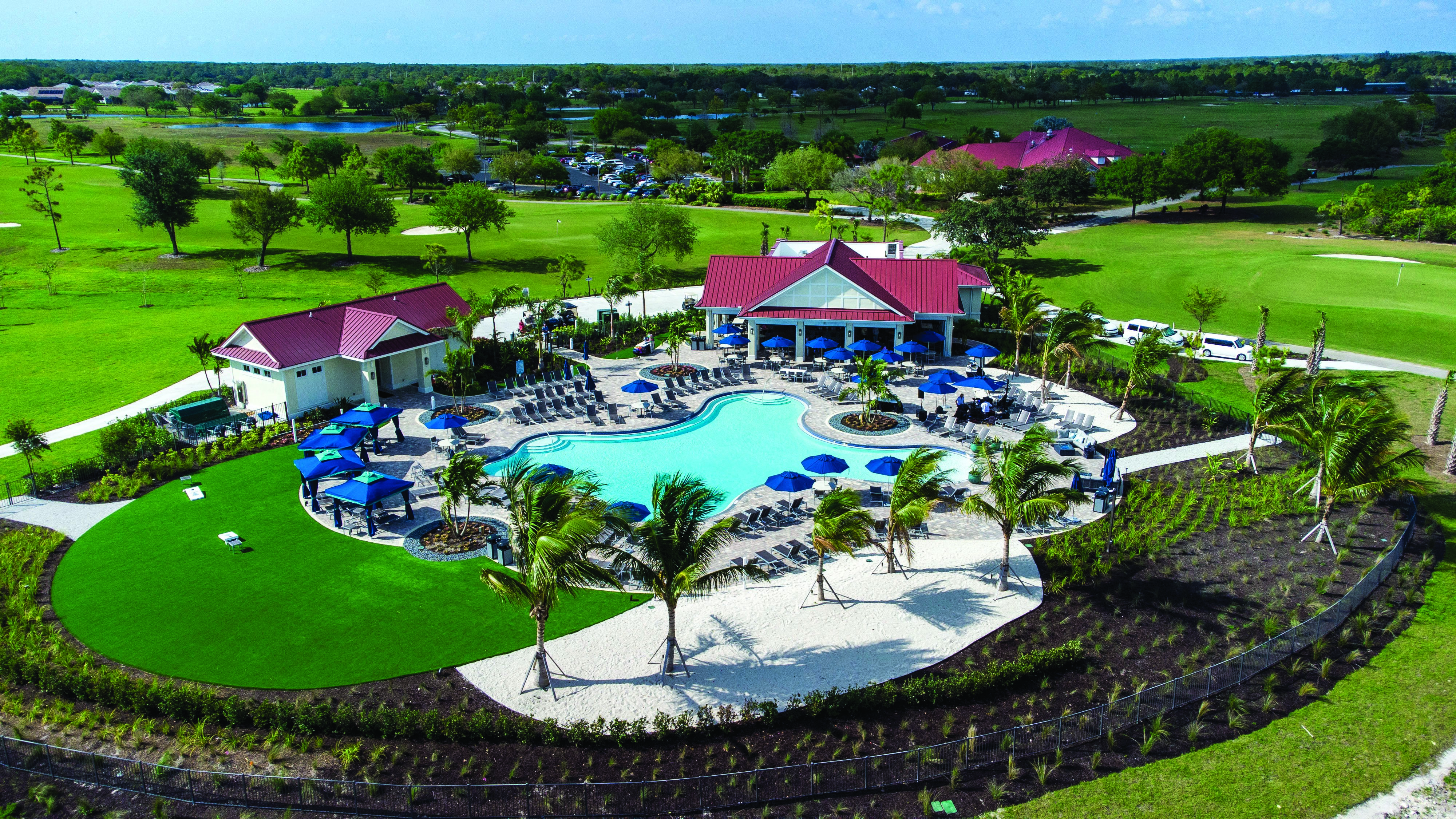 Riverh Hall Amenity Aerial Pool3 22 MAY