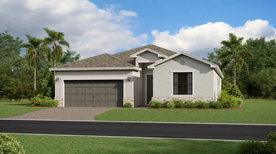 An American-inspired exterior