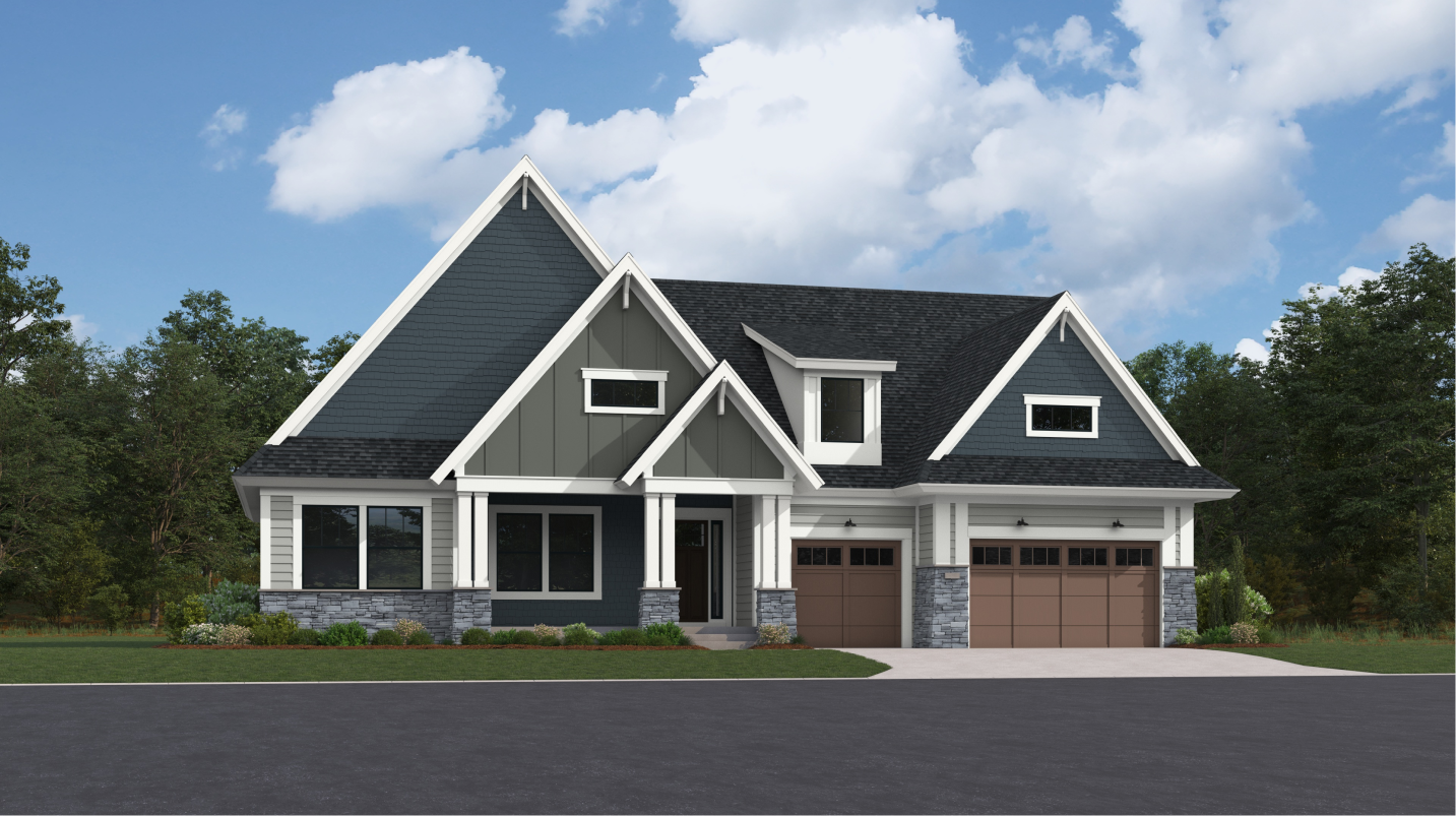 Riviera Exterior Rendering Modern Shingle