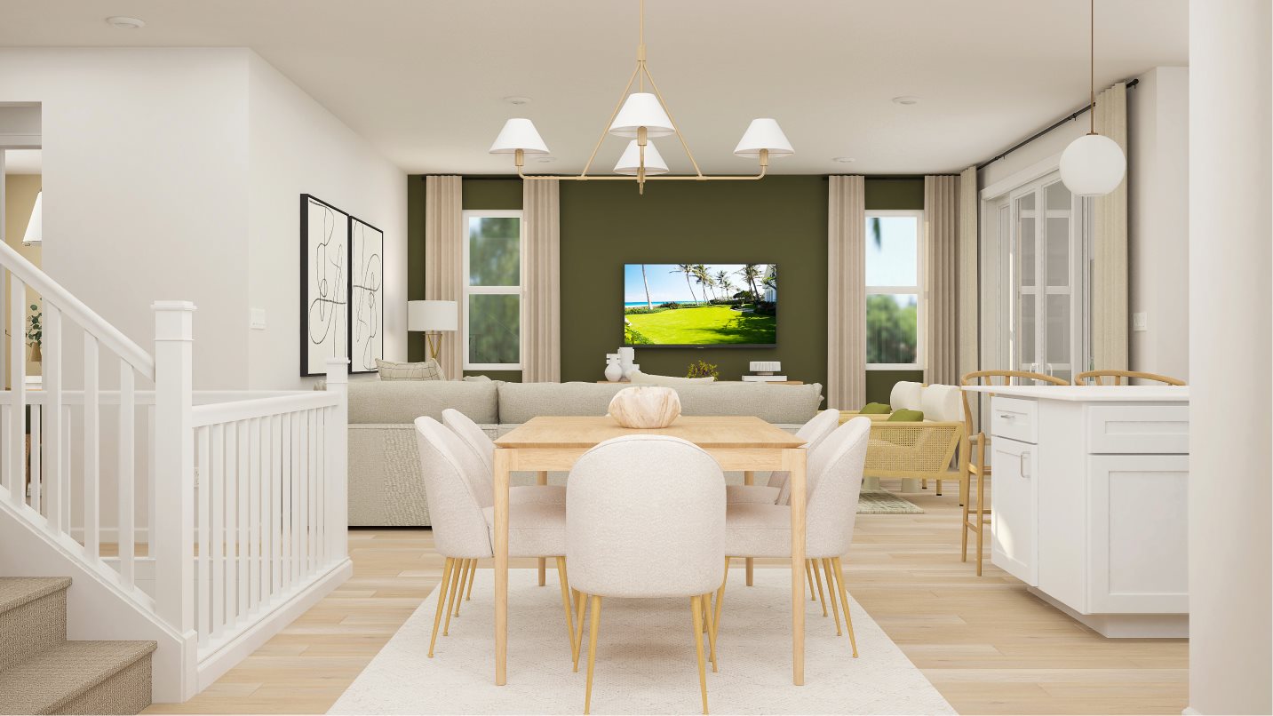 Dining Room with easy transition space