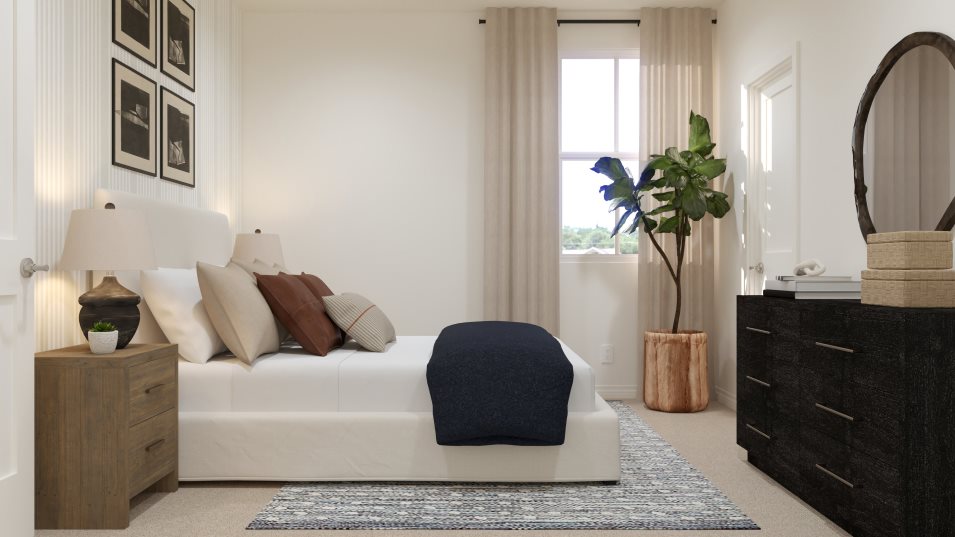 Bedroom 3 styled as a guest room