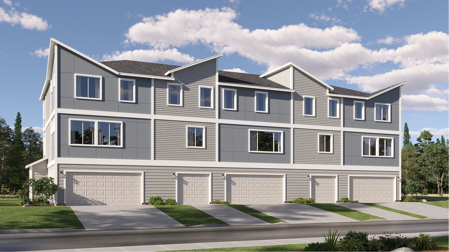 Campus Reserve Townhomes Exterior Modern Rear MOB