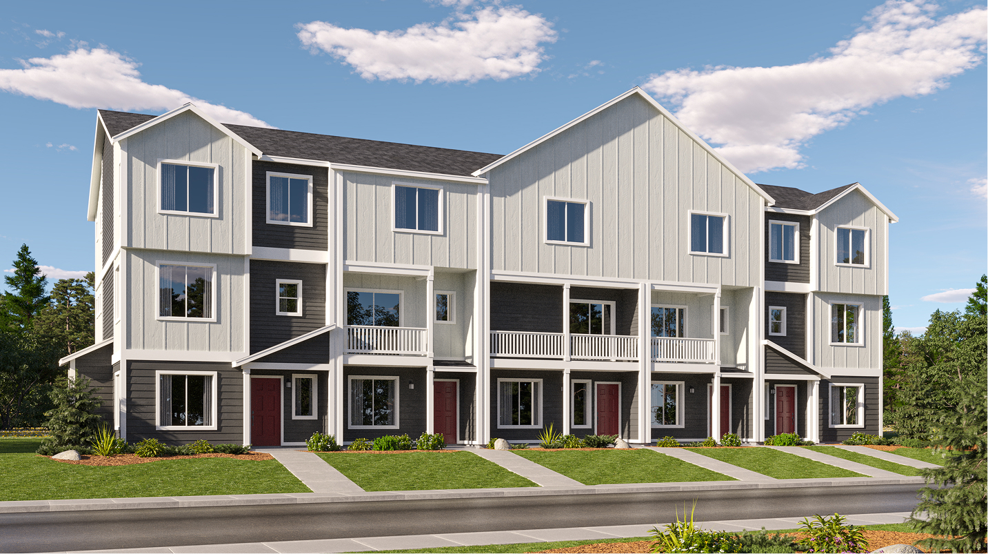 Campus Reserve Townhomes Exterior Modern Farmhouse MF