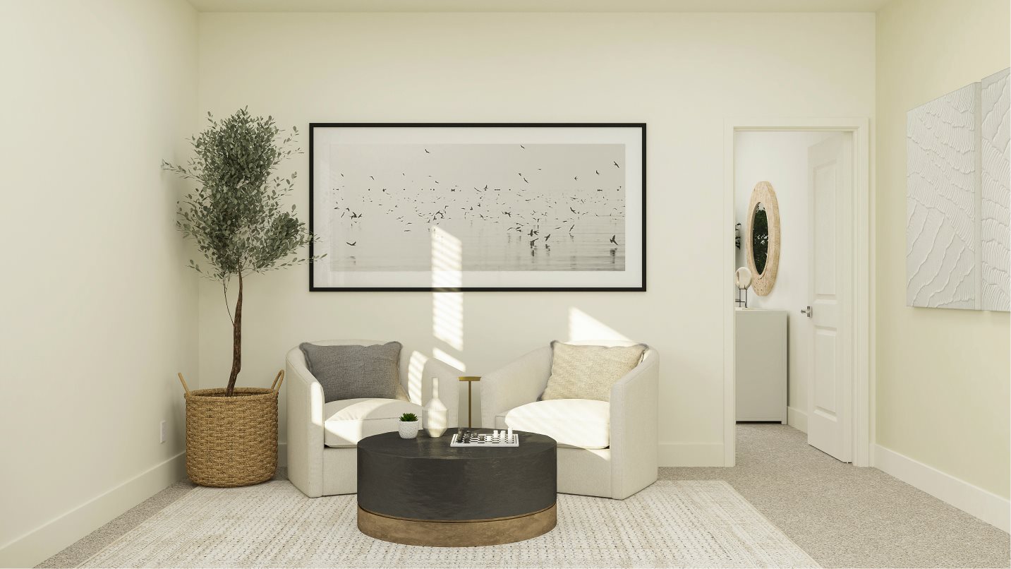 Loft styled as a secondary living space
