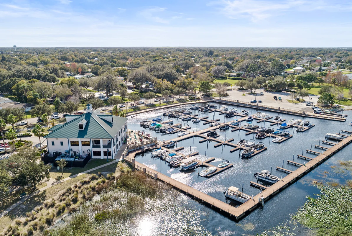 St Cloud Lakefront Marina Aerial 1of3