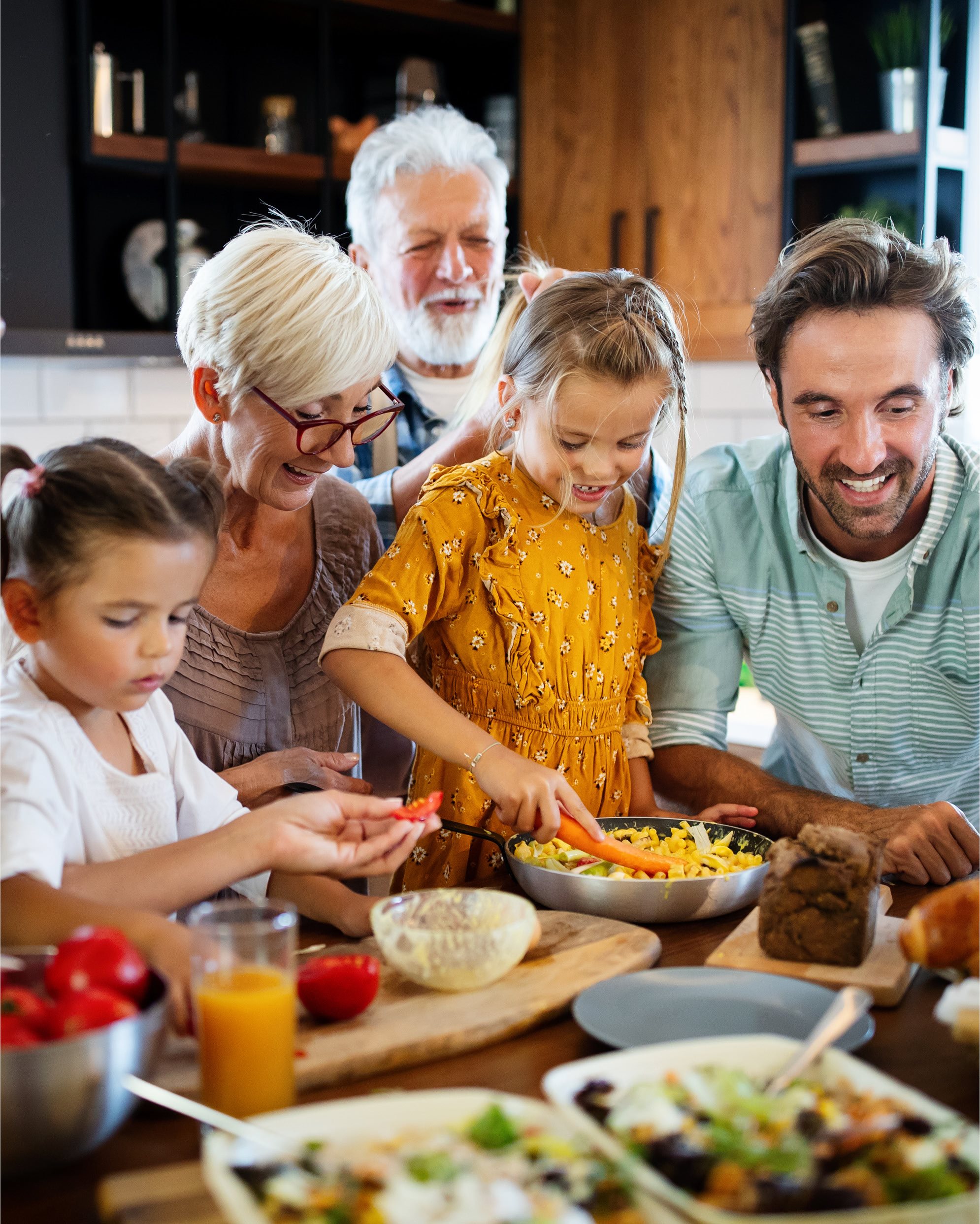 Next Gen Family Cooking Together