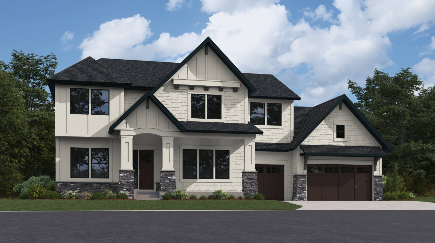Cypress Exterior Rendering - Craftsman