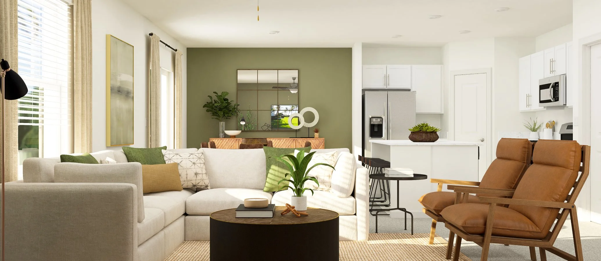 Atlanta plan living space