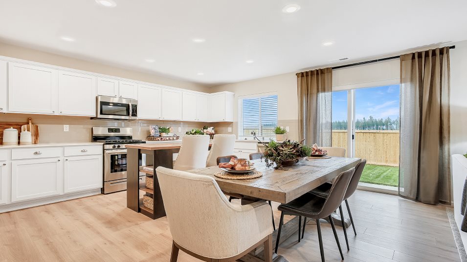 Furnished dining room