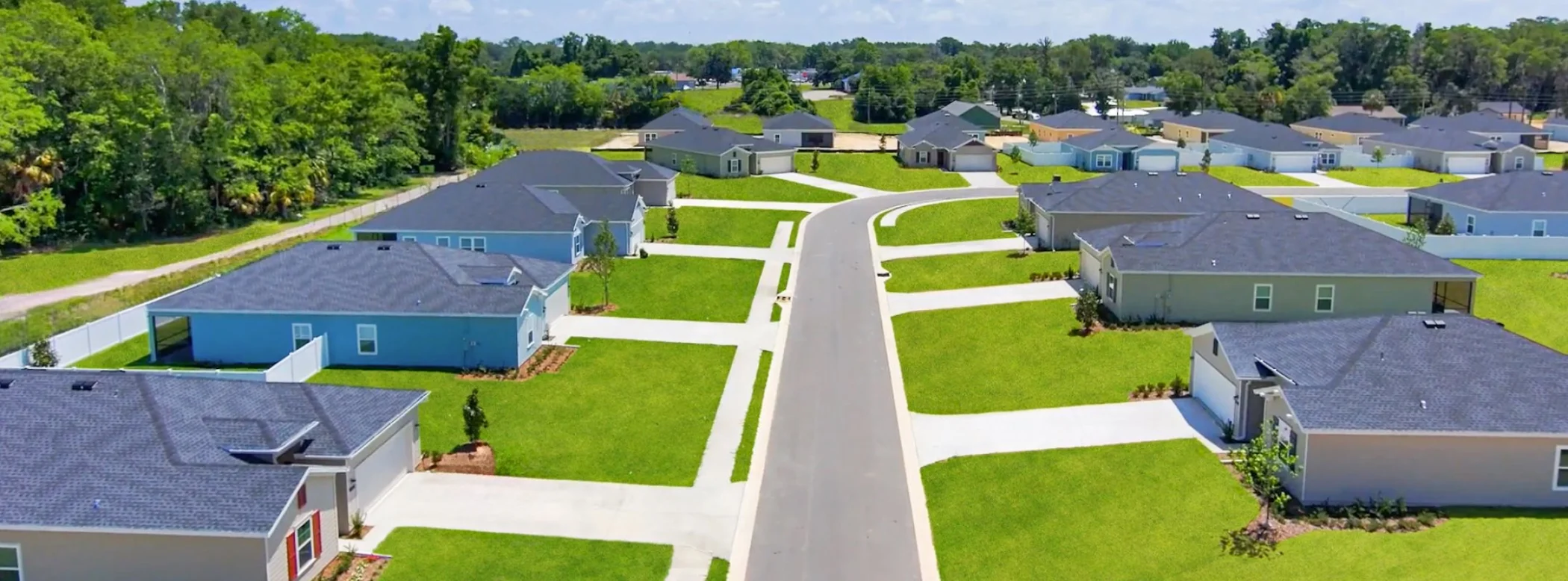 Country Lane Estates aerial view