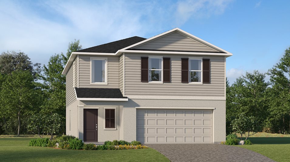 An American-inspired exterior