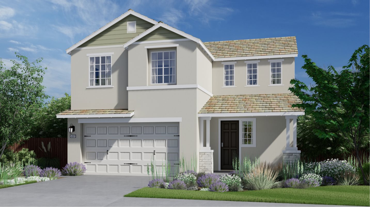Residence 1632 Elevation C - American Traditional