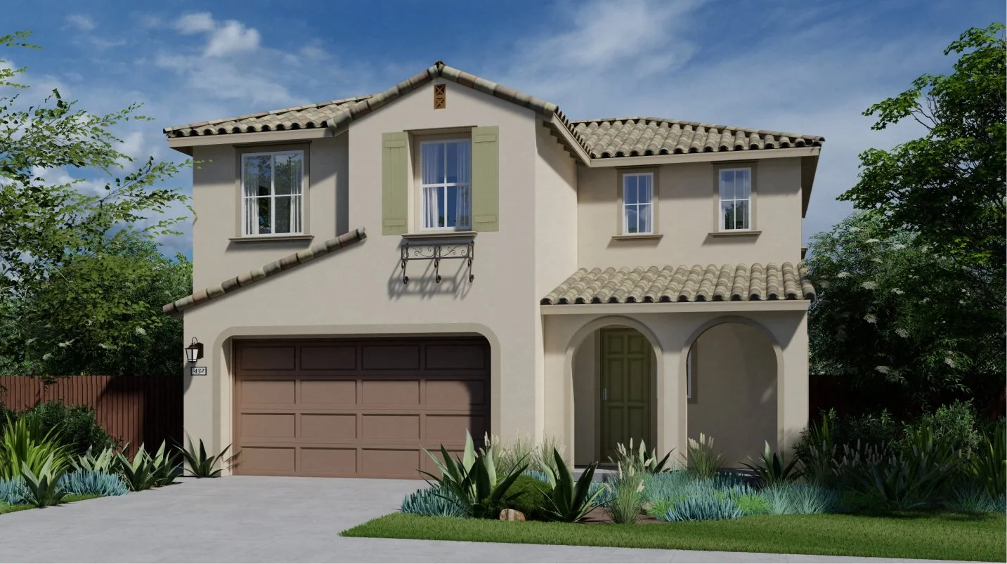Residence 1632 Elevation A - Spanish Colonial