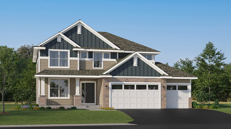 Lewis New Home Plan in Landmark Collection at Rush Hollow