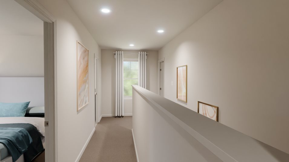 Carpeted Upper Floor