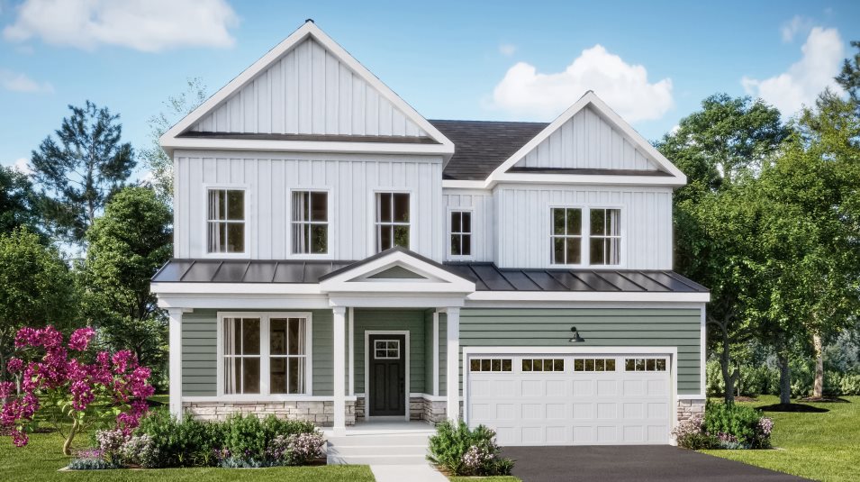 A farmhouse exterior style