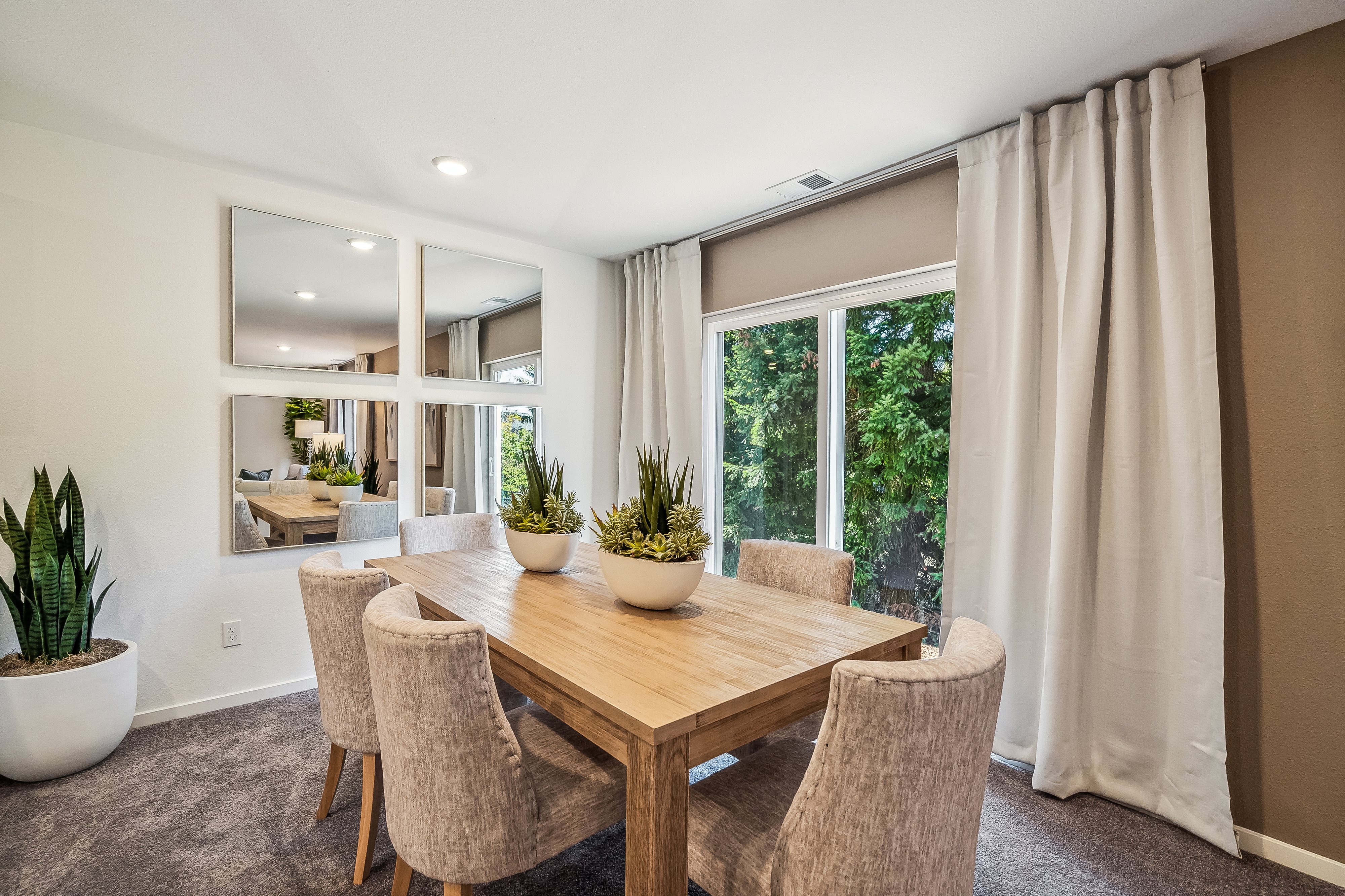 Dining room inside a home