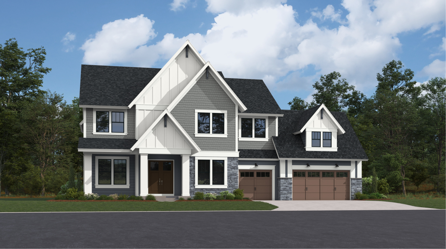 Salisbury exterior rendering - Craftsman