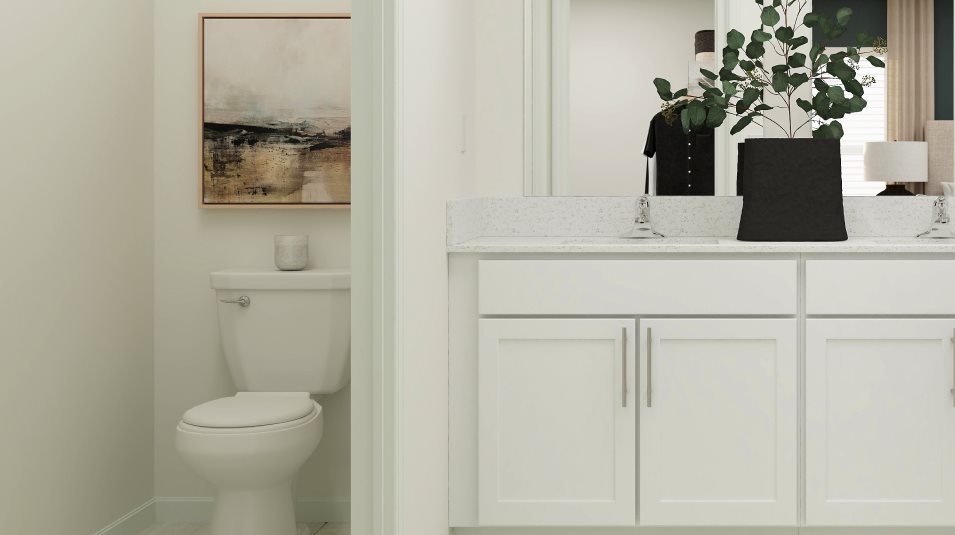 Water conserving commode