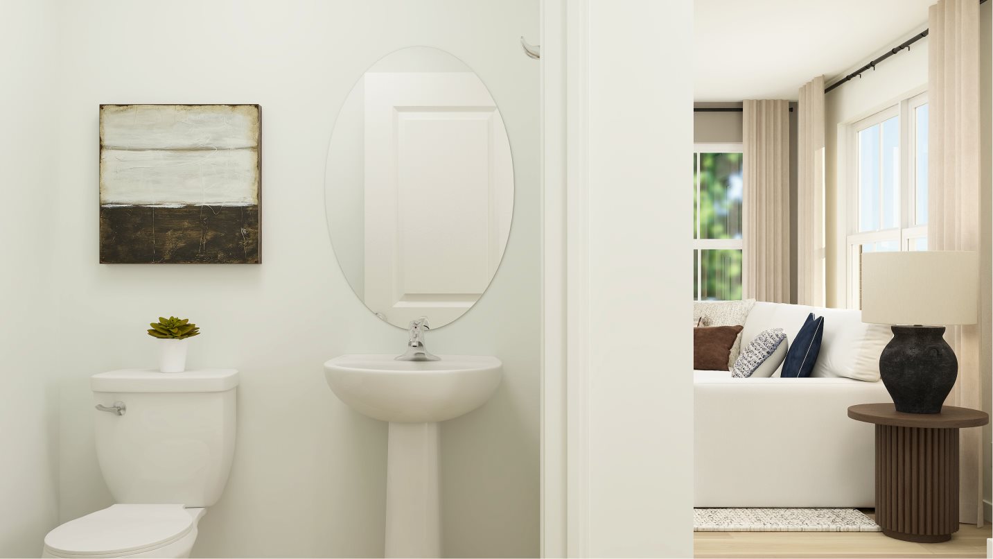 Lucent powder room