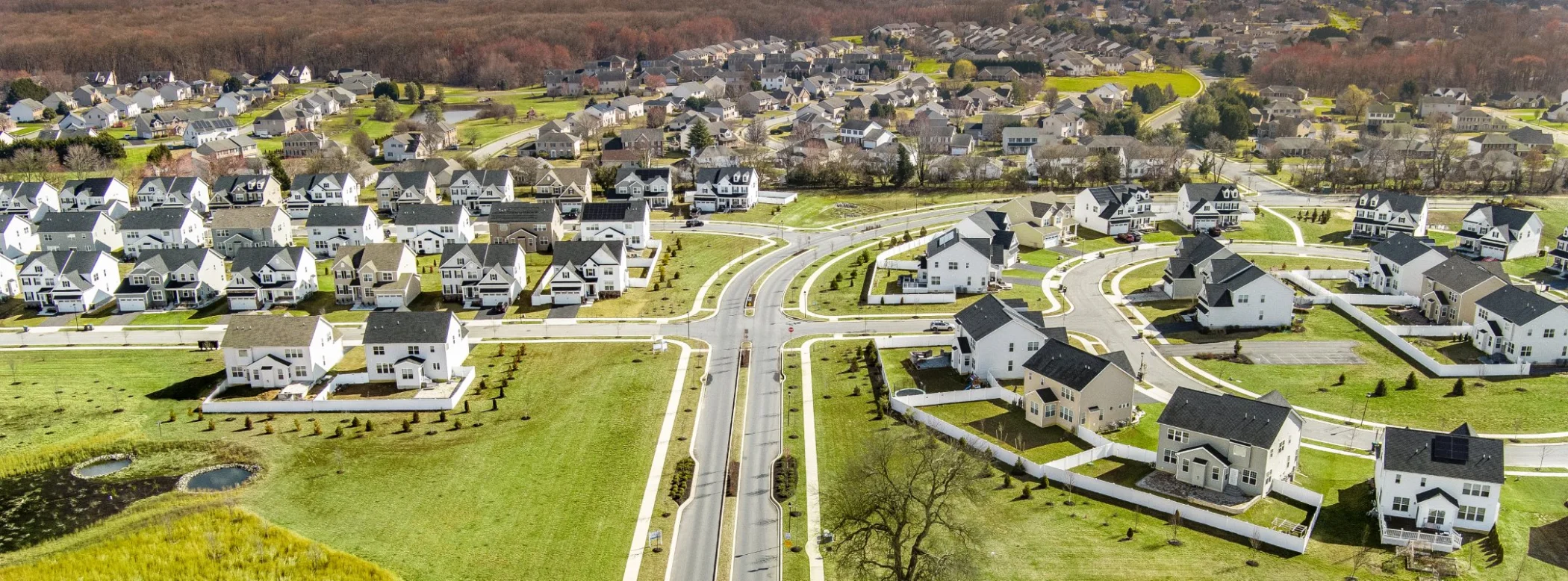 Aerial view of the Colony community