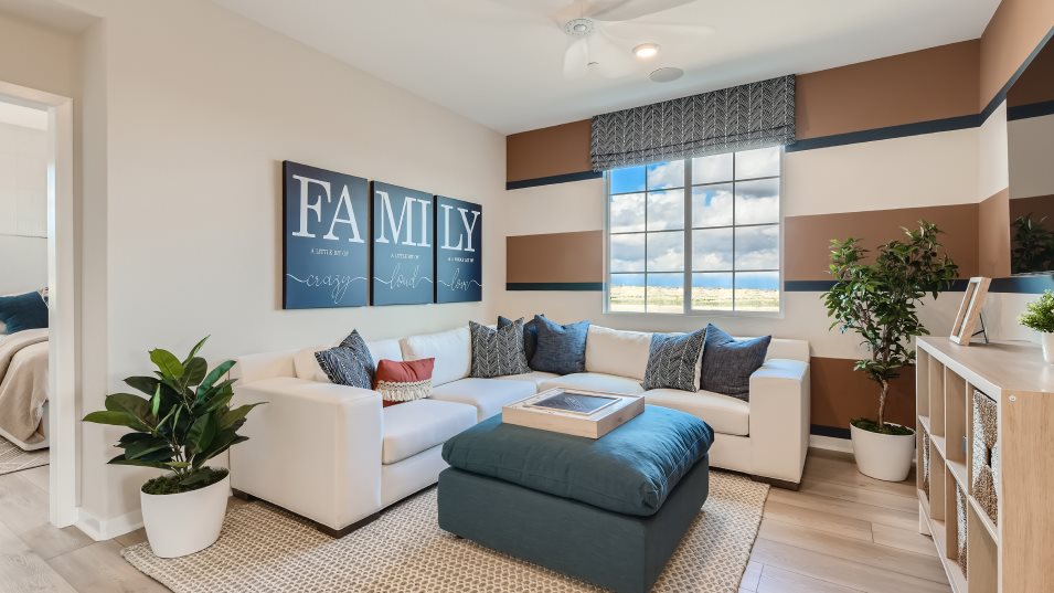 Loft styled as a secondary living space