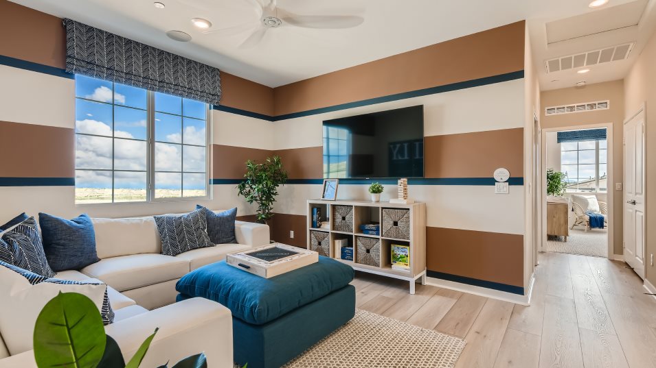 Loft styled as a secondary living space