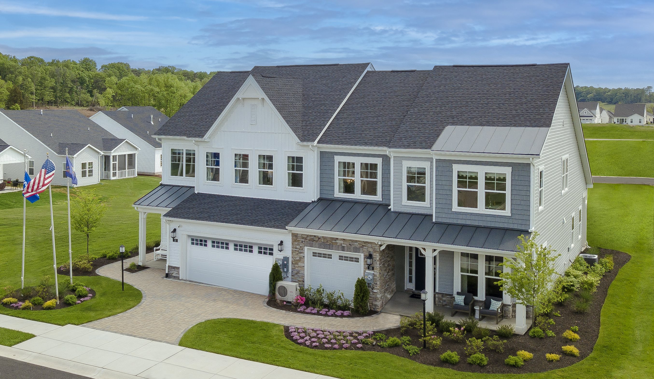 IMAGE: Exterior of villa homes in Amblebrook