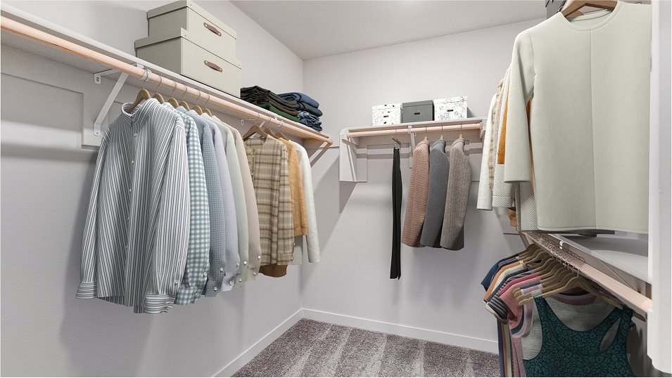 Cambridge owners suite walk in closet