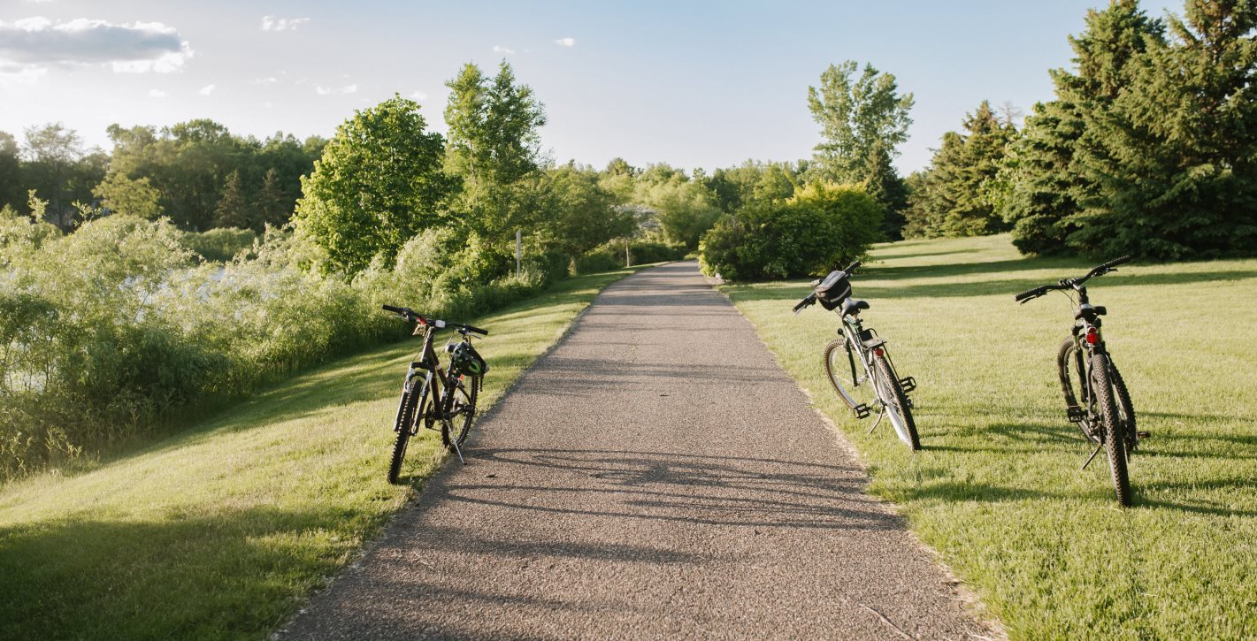 Fields of Winslow Cove Paved City Trail