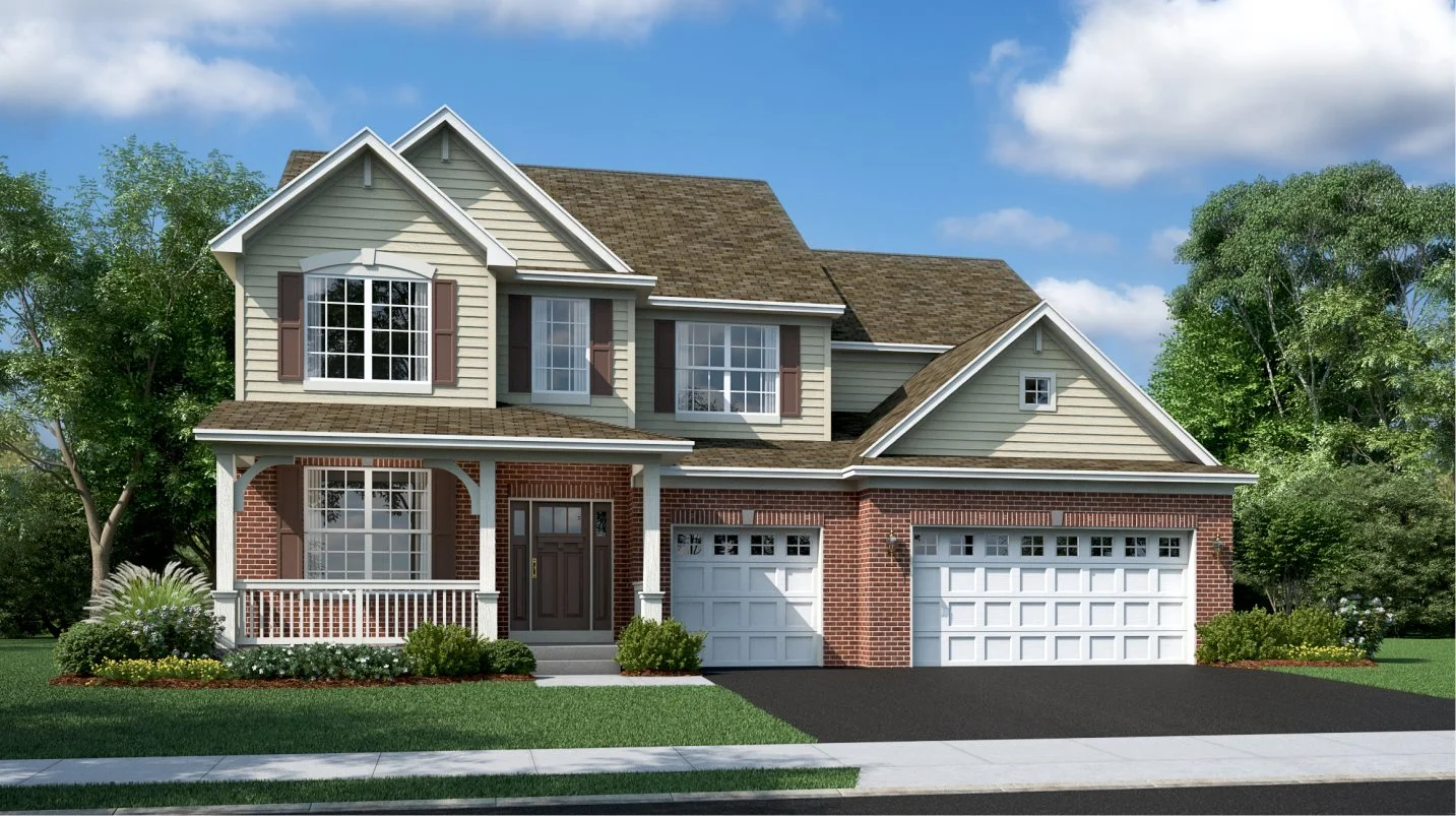Manchester Optional Railing Optional Brick Exterior B