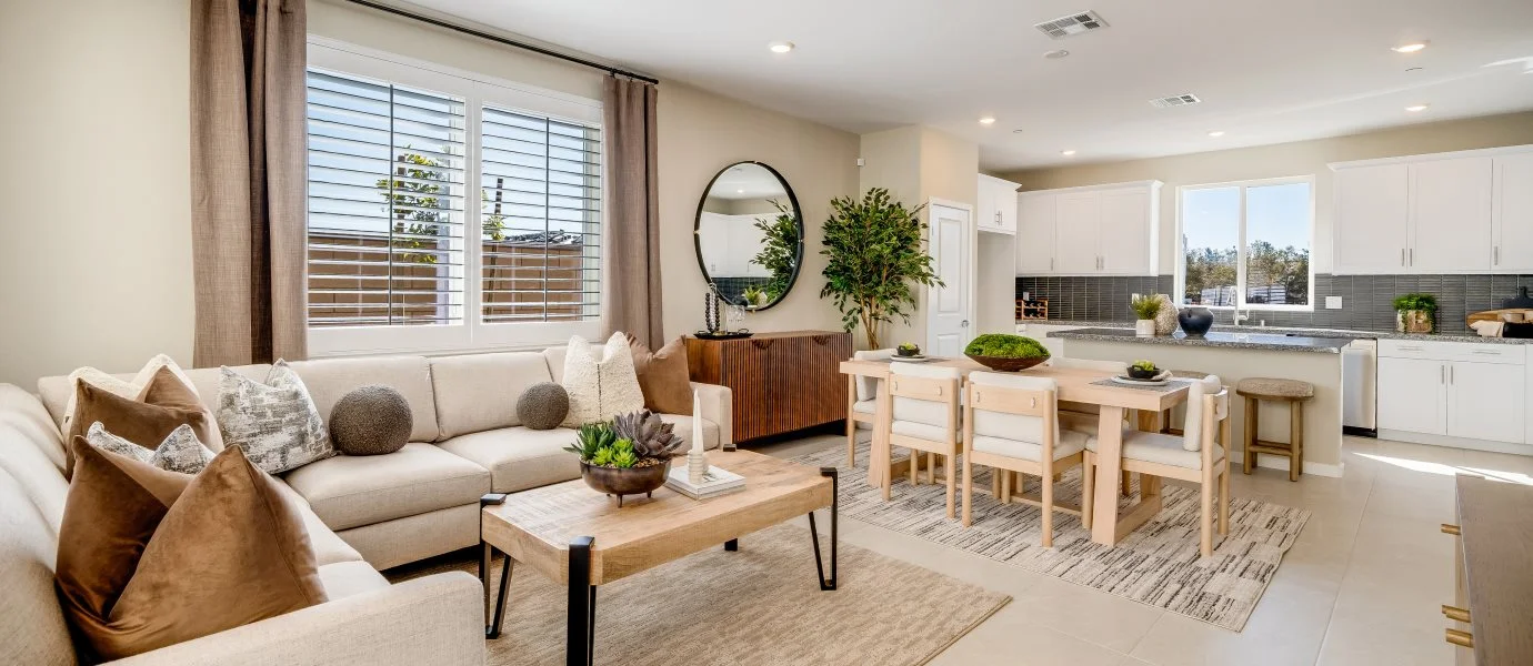 Great room and kitchen